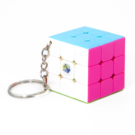 Брелок Кубик Рубика Pink 3x3 Yuxin Keychain (33 мм) — купить в  интернет-магазине «Кубмаркет»