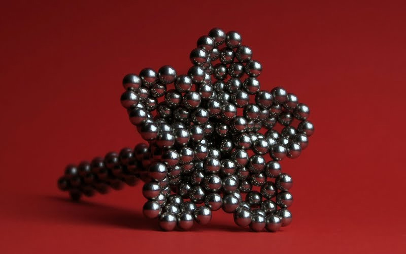 Куб из магнитных шариков 5 мм (стальной), элементов
