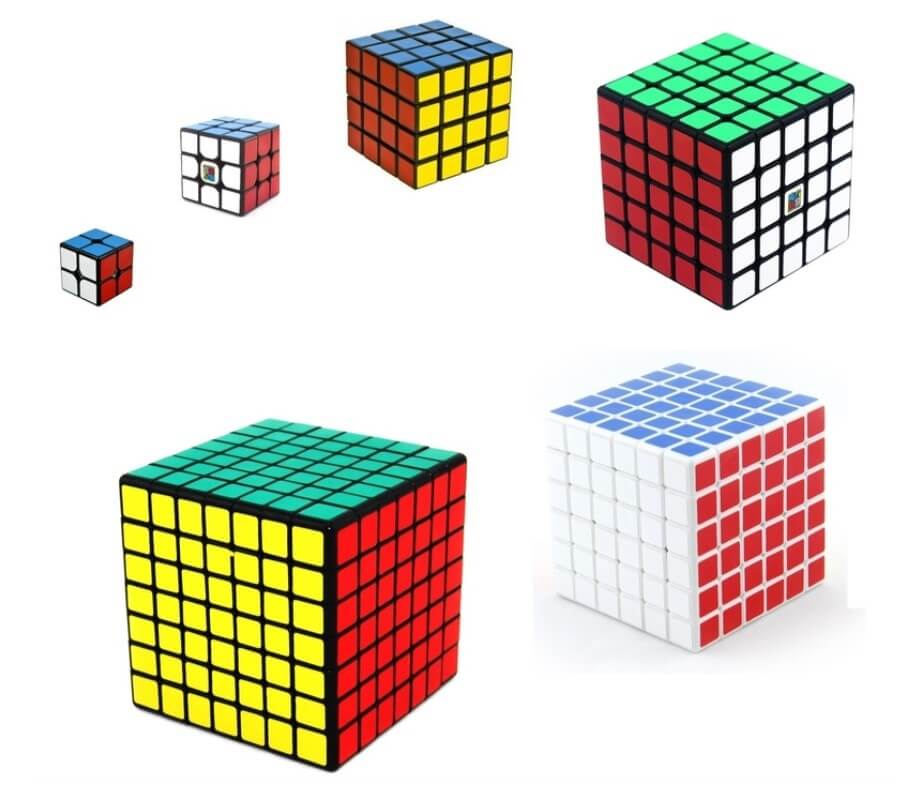 Кубики Рубика размера 2x2 – 7x7